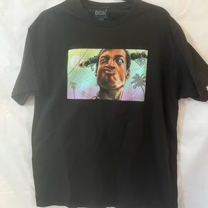 DGK Loc Dog Dont Be a Menace T Shirt Mens Size L Large Skate Black